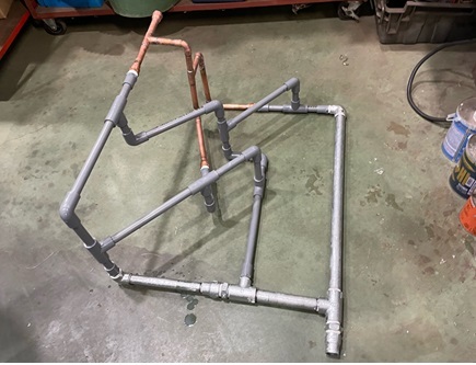 配管作品 1級 ① 小